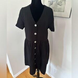 REITMANS V-Neck Black Dress